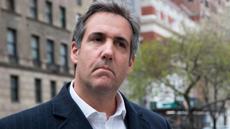 Attorney Michael Cohen is seen in New York, Wednesday, April...