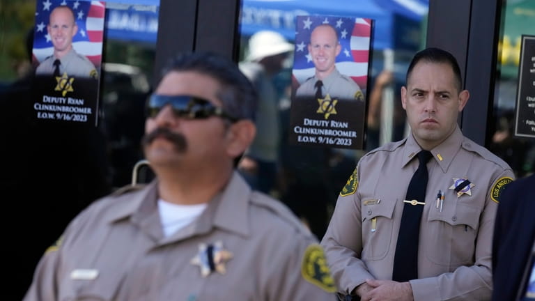 Photos of Los Angeles County sheriffs deputy Ryan Clinkunbroomer are...
