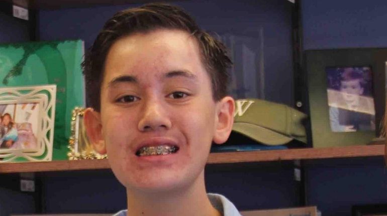 Peter Mainetti, 13, a freshman at Northport High School, had...