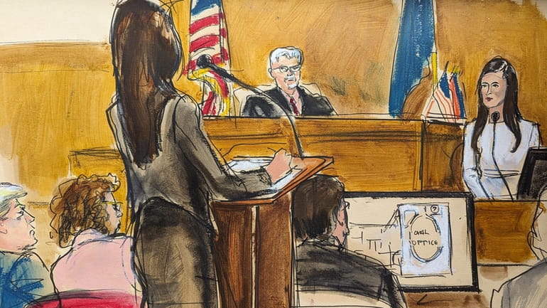 A prosecutor questions former Trump White House assistant Madeleine Westerhout on...
