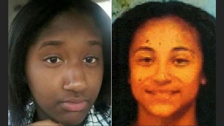 Nisa Mickens, left, and Kayla Cuevas.