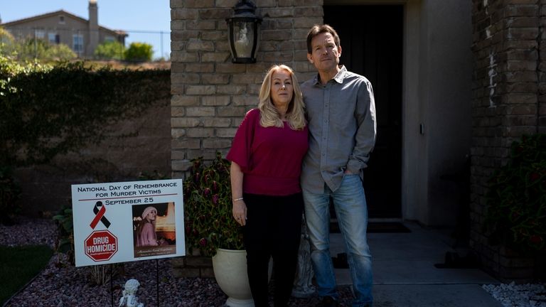 Matt Capelouto and his wife, Christine, whose daughter, Alexandra, died...