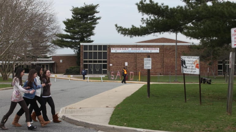 The discovery of asbestos planks at Syosset High School prompted...