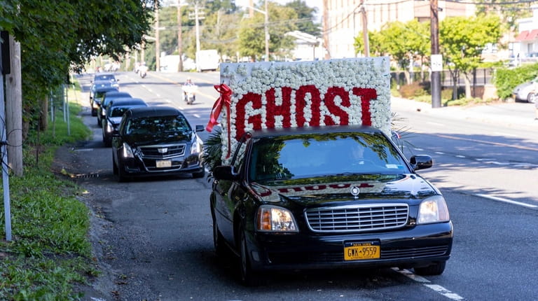 A funeral procession for Salvatore "The Ghost" DeFeo, a World...