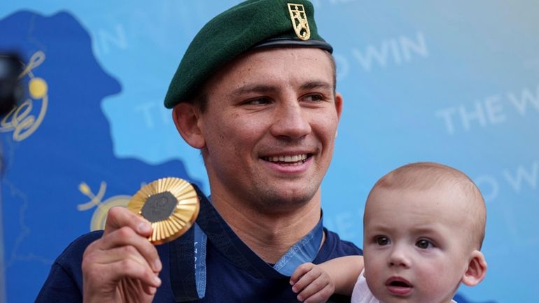 Oleksandr Khyzhniak, Ukraine's Gold medalist of the 2024 Summer Olympics...