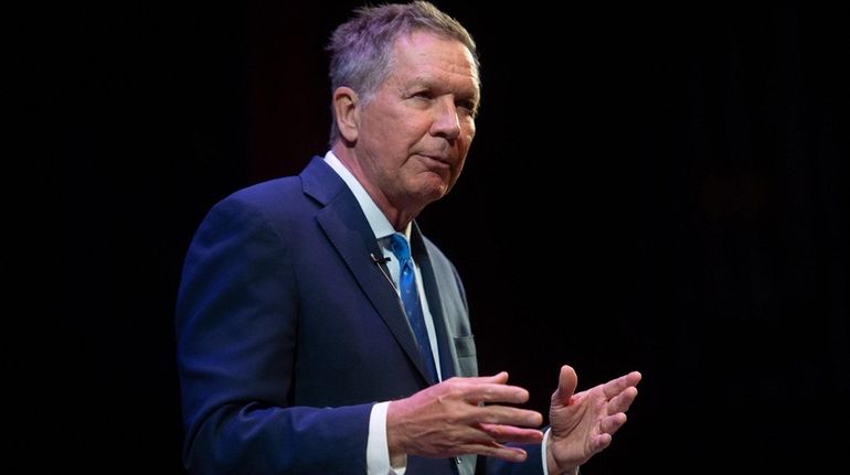 Former Ohio Gov. John Kasich, a 2016 Republican presidential contender,...