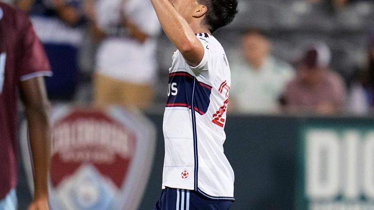 Vancouver Whitecaps forward Brian White celebrates a goal against the...