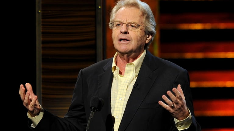 Talk show host Jerry Springer speaks onstage at the Comedy...