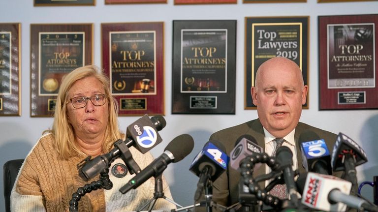 Kim Clinkunbroomer, left, and Mike Clinkunbroomer, the parents of late...