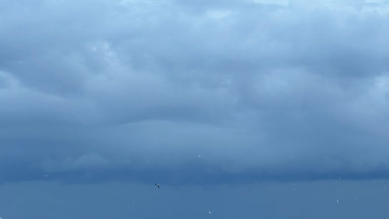 Weather begins to form from Tropical Storm Francine on the...