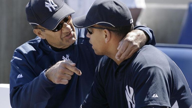 Former New York Yankees manager Joe Torre has a chat...