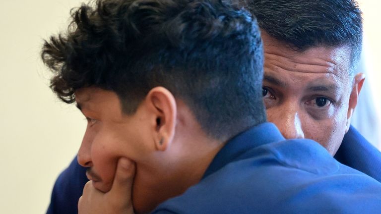 Anthony Borges listens to testimony in Judge Carol-Lisa Phillips' courtroom...