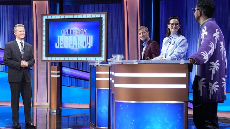 Game shows, like "Celebrity Jeopardy!" (with panelists Mark Duplass, Emily...