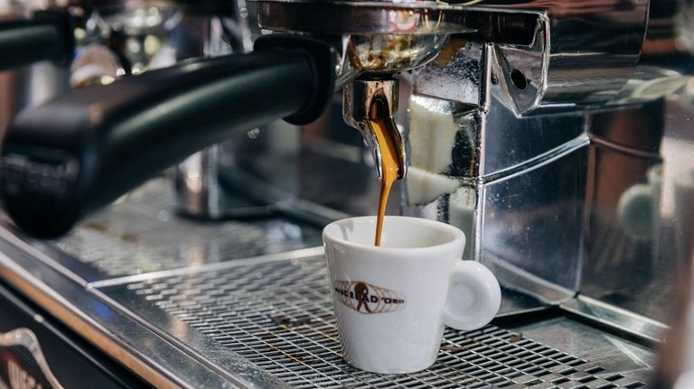 A shot of espresso at Caffe Gondola in North Massapequa.