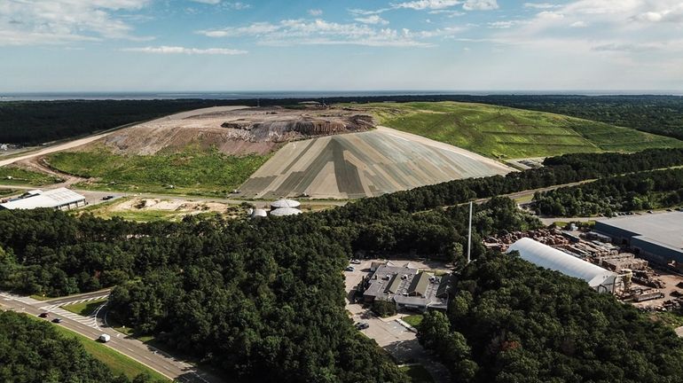 The Brookhaven landfill looking south near Horseblock Road in Yaphank...