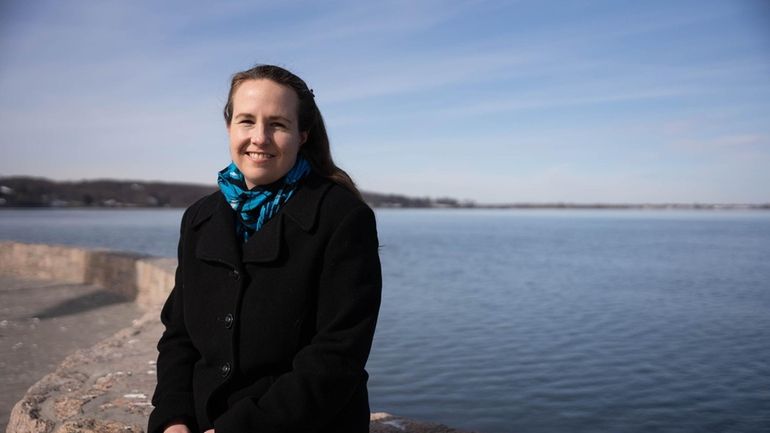 Christine Suter, pictured Thursday in Oyster Bay, is the new executive director...