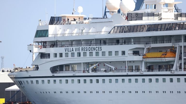 The Odyssey, a US cruise liner operated by Villa Vie...