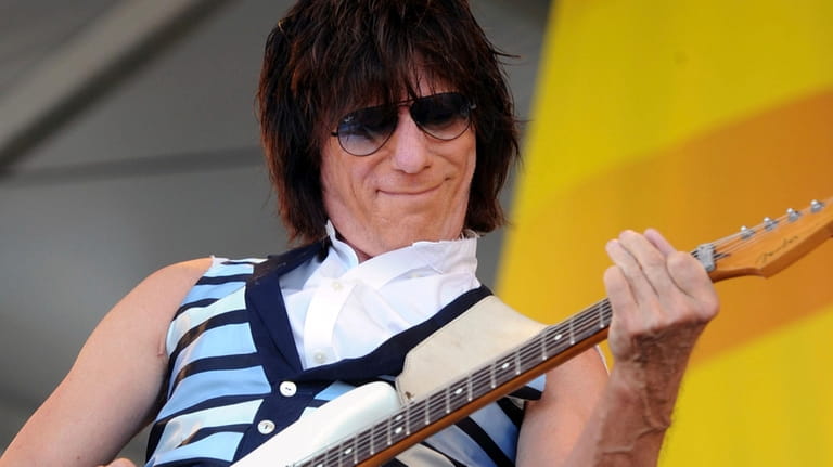 Guitar Legend Jeff Beck performs during the 2011 New Orleans...