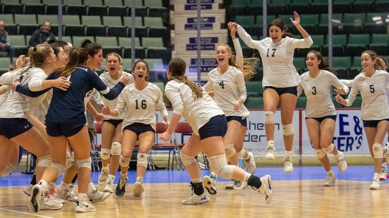 Massapequa players go wild after win in state Class AAA...