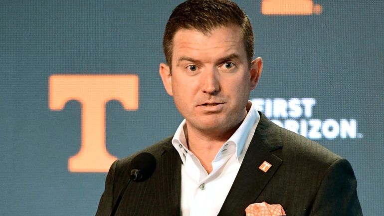 University of Tennessee's new Director of Athletics Danny White speaks...