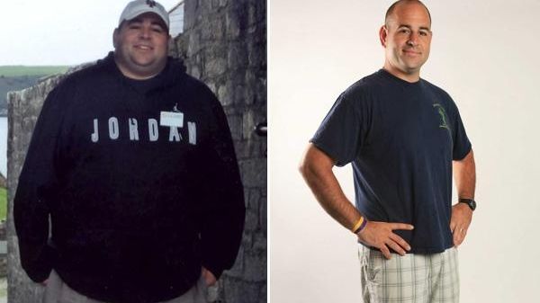 David Francis, of East Islip, lost 200 pounds, going from...