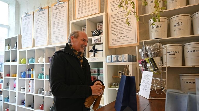 Michael David Grimm, of Hobe Sound, Florida, purchases tea at...