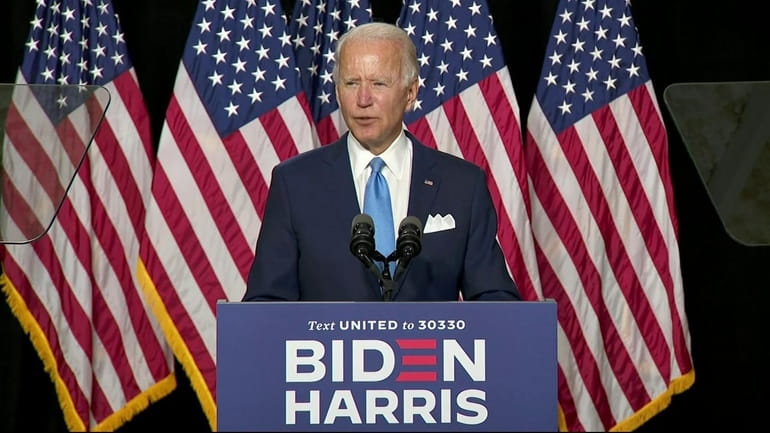 Joe Biden introduced his newly chosen running mate Kamala Harris...