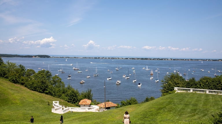 View of Northport Bay at the Vanderbilt Museum in Centerport.