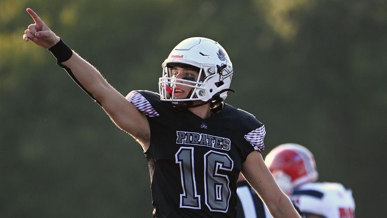 Mepham quarterback Owen Heller ran for two touchdowns and threw...