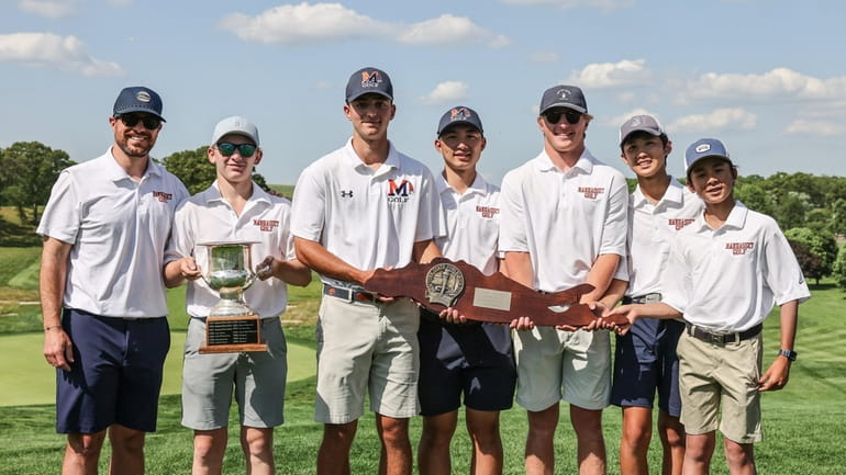 Manhasset wins the Long Island boys golf team golf championship...