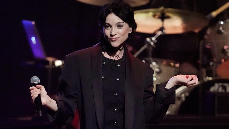 St. Vincent performs at the 7th annual Love Rocks NYC...