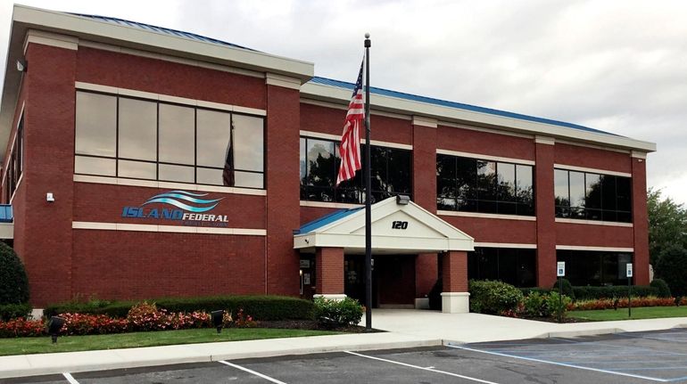 The headquarters of Island Federal Credit Union in Hauppauge.