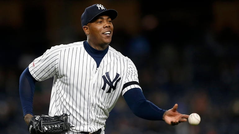 Yankees' Aroldis Chapman out at least until mid-September 