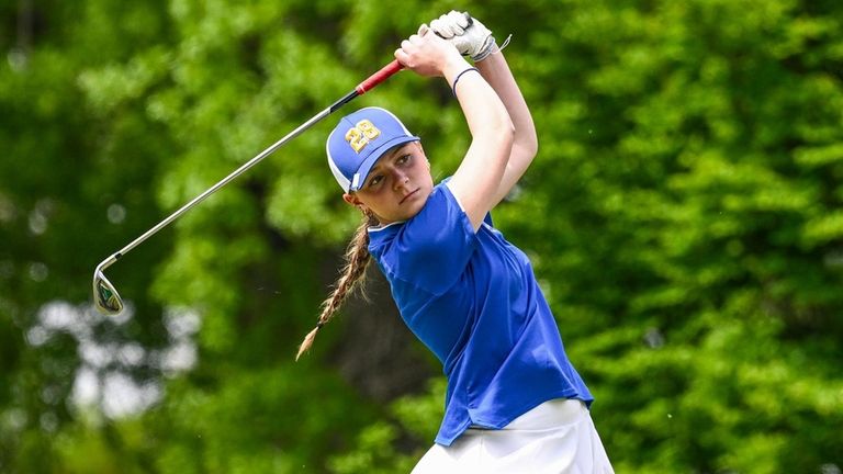 Catherine Slade of Kellenberg at the CHSAA individual championship at...