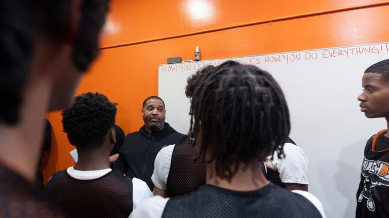 Book Richardson, director of the New York Gauchos boy's basketball...