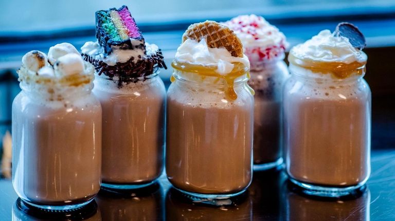 A boozy hot chocolate flight at Whiskey Down Diner in...