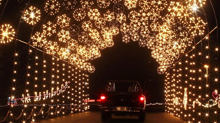 Displays like this "snowflake tunnel" will be found at the...