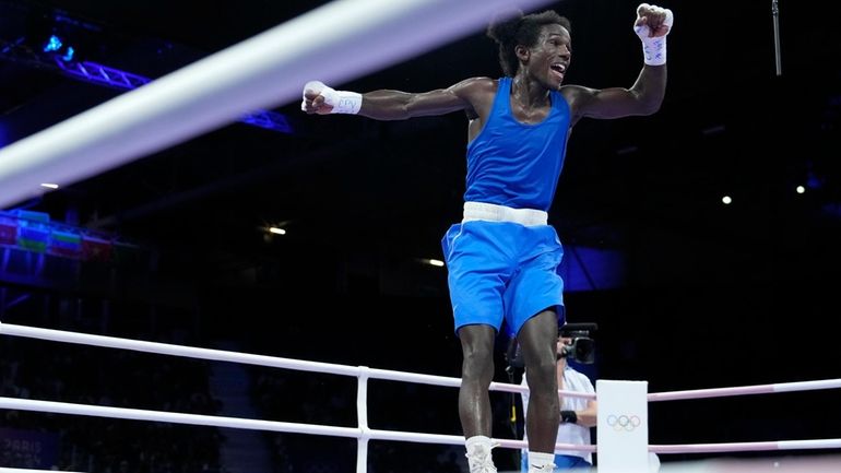 Cabo Verde's David De Pina celebrates after defeating Zambia's Patrick...