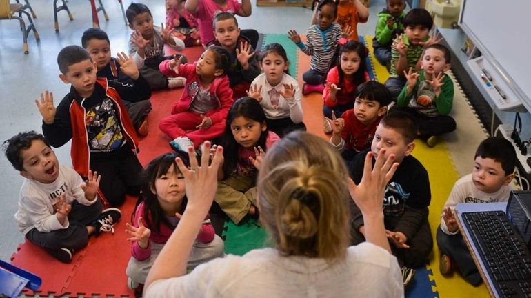 Teachers have their hands full with kids of all ages.



	 