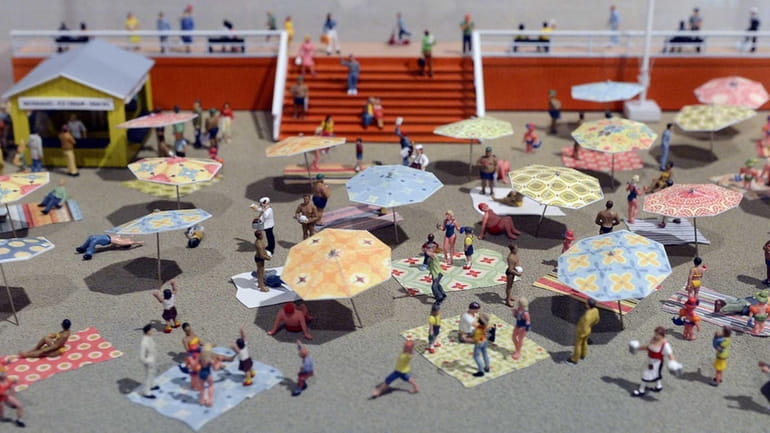 Donald Sadowsky's "Jones Beach" centers on the Central Mall area...