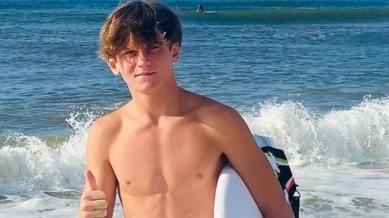 Peter Banculli, 15, was bitten on Monday while surfing on...