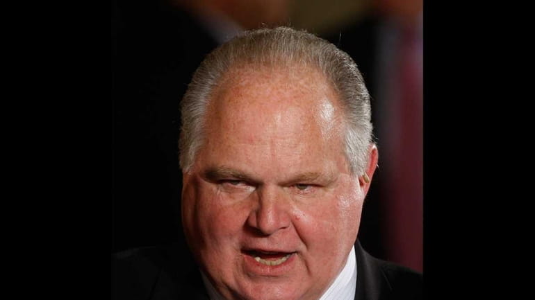Conservative talk show host Rush Limbaugh in a file photo.