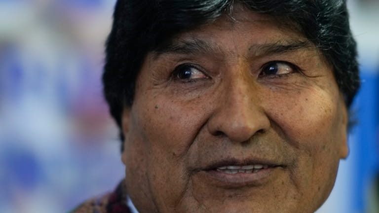 Evo Morales, former president and current president of the MAS...