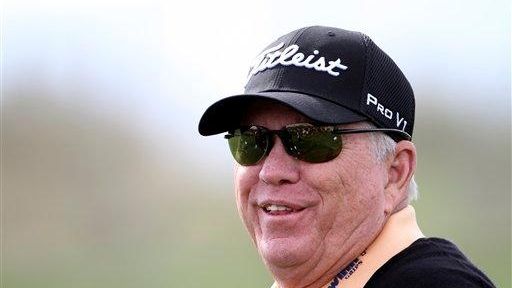 Golf coach Butch Harmon during the third round of the...