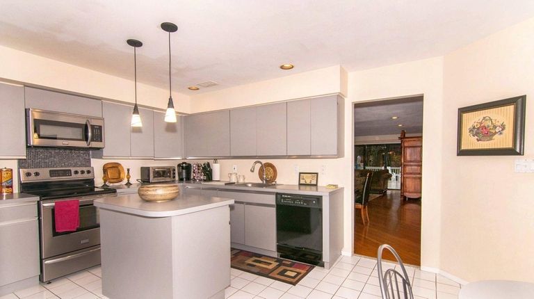 The kitchen of the Harris  condo in Jericho.