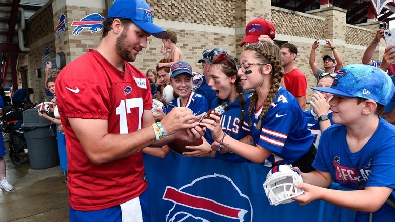 Josh Allen Buffalo Bills Jersey for Babies, Youth, Women, or Men