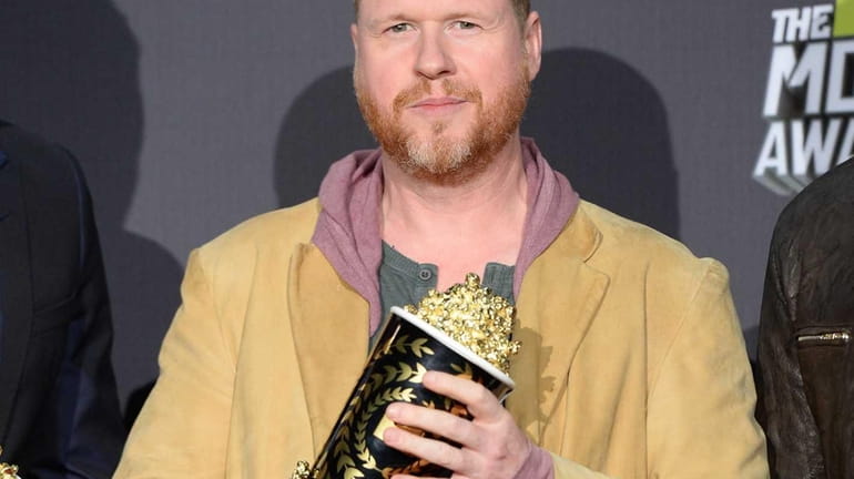 Director/writer Joss Whedon, winner of movie of the year for...