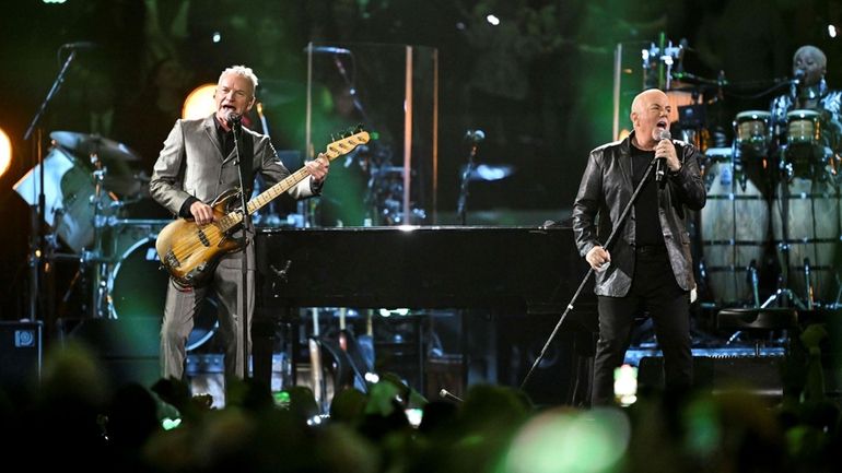 Sting performs with Billy Joel on March 28, 2024 at...