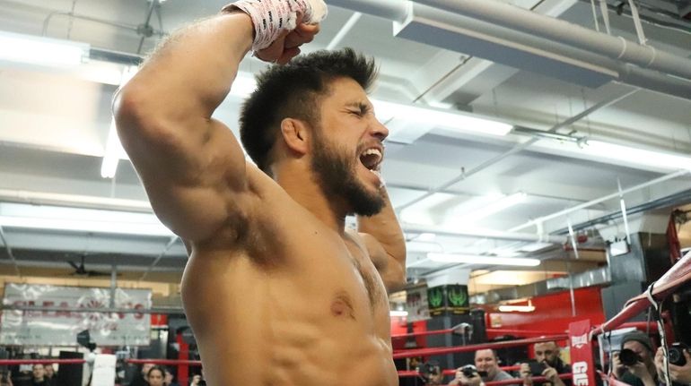 UFC flyweight champion Henry Cejudo works out at Gleason'?s Gym...