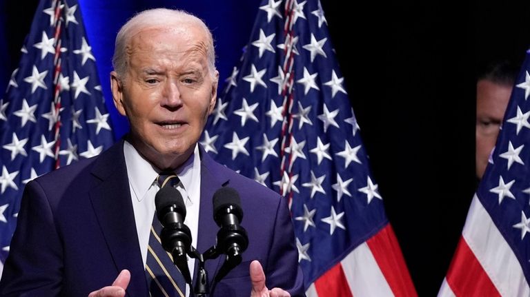 President Joe Biden speaks at the National Museum of African...